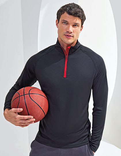 TR110 Men´s Long Sleeve Performance ¼ Zip