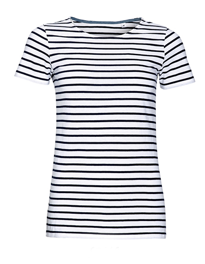 L01399 Women´s Round Neck Striped T-Shirt Miles