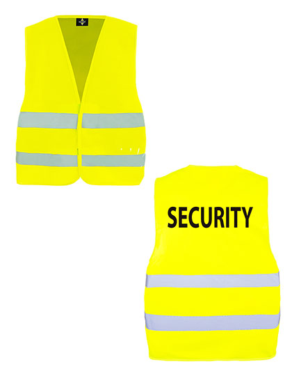 KX010S Safety Vest Passau - Security M/L / Signal Yellow