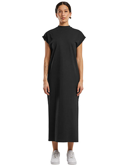 BY302 Ladies Long Extended Shoulder Dress XS / Black