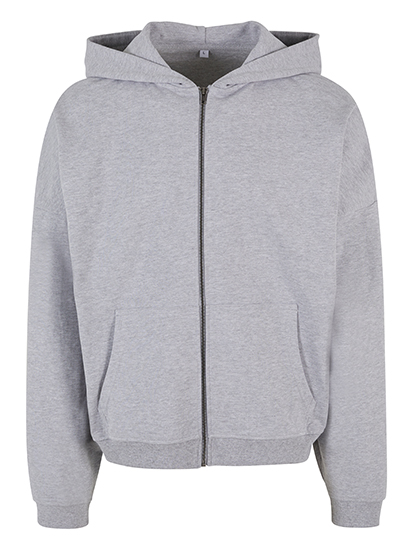 BY254 90's Zip Hoody 5XL / Heather Grey