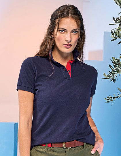 AQ022 Women´s Classic Fit Contrast Polo