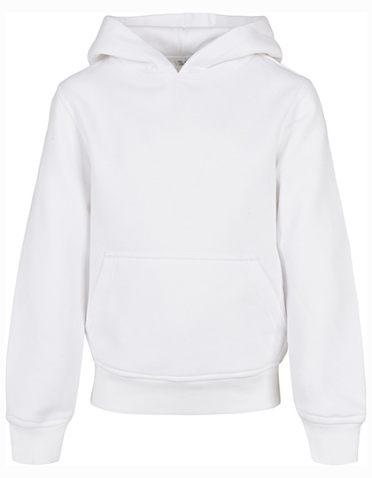 BY185 Kids´ Organic Basic Hoody 110/116 / White