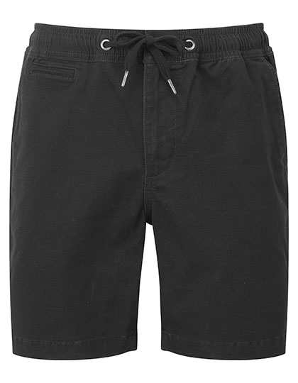 WB902 Men´s Drawstring Chino Shorts S / Black
