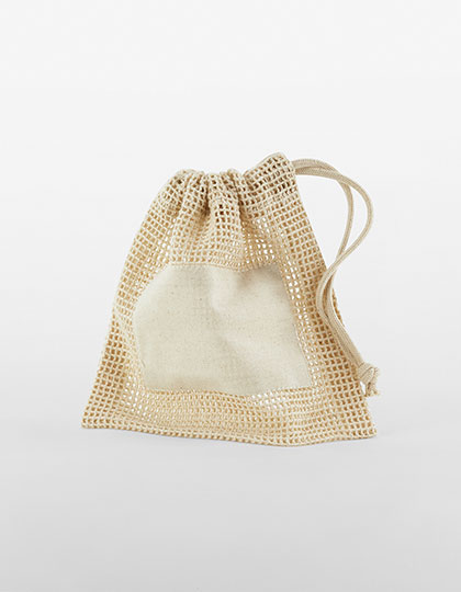 WM155 Organic Cotton Mesh Sacks XS (17 x 17 cm) / Natural