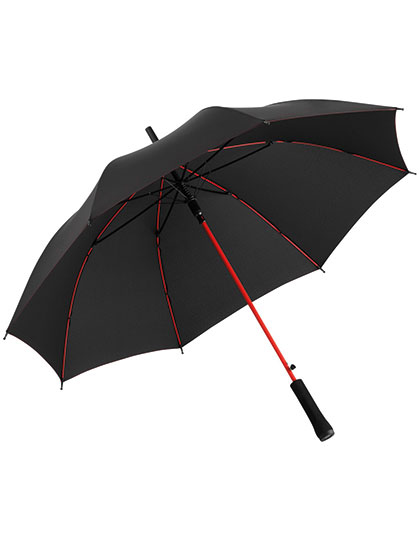 FA1084 AC-Stockschirm Colorline Ø 105 cm / Black/Red