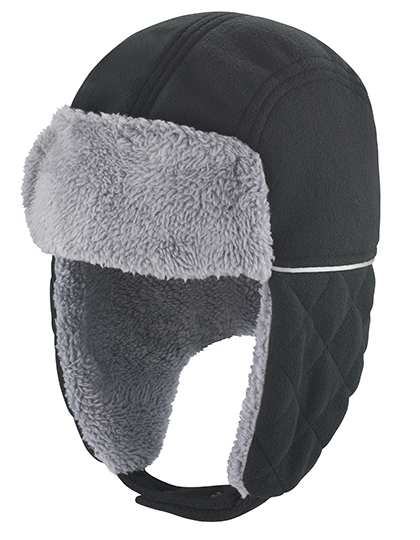RC32 Ocean Trapper Hat S/M / Black/Grey