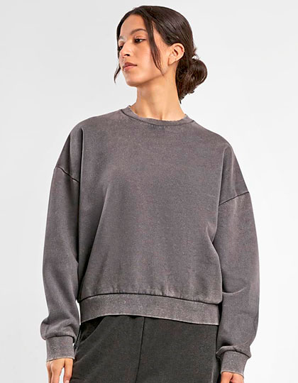 BY301 Ladies Vintage Heavy Crewneck