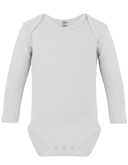 X805 Long Sleeve Baby Bodysuit Polyester 62-68 / White
