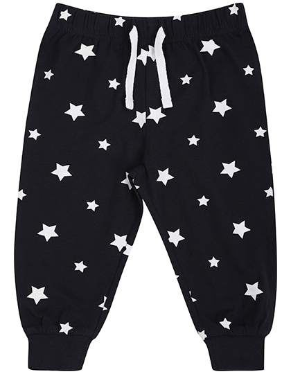 LW085 Baby Lounge Pants 0/6 months / Navy/White Stars