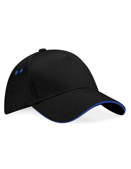 CB15C Ultimate 5 Panel Cap - Sandwich Peak One Size / Black/Bright Royal