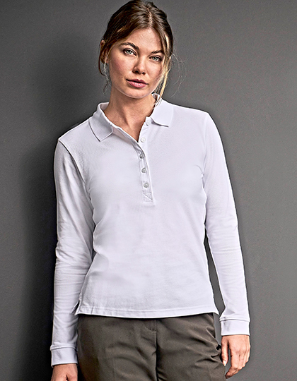 TJ146 Women´s Luxury Stretch Long Sleeve Polo