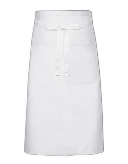X1000T Cook´s Apron With Pocket 70 x 120 cm / White