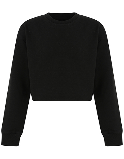 SM515 Kids´ Cropped Slounge Sweat 13 years / Black