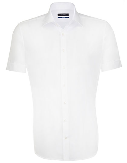 SN021001 Men´s Shirt Shaped Fit Short Sleeve 45 / White