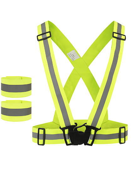 KX150 Elastic Hi-Vis Body Belt Glarus One Size (Adults) / Signal Yellow