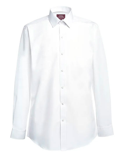 BR4565 Men´s Classic Fit Shirt Titan Longsleeve 14.5 (37) / White