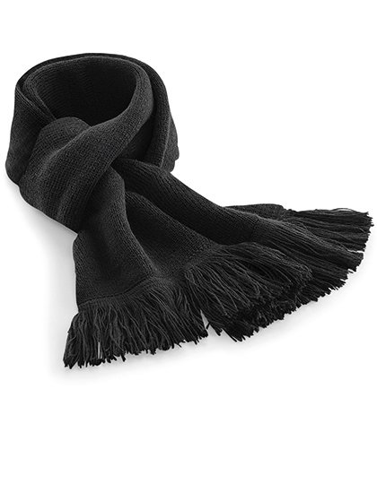 CB470 Classic Knitted Scarf 152 x 18 cm / Black