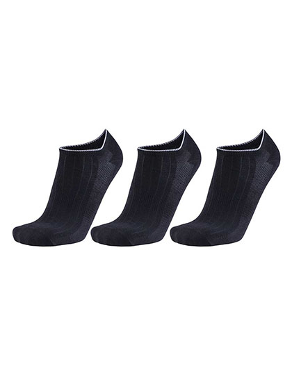 RP100631 In Liner Ultralight Socks (3 Pair Banderole) 35/38 / Black/Grey