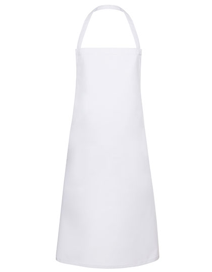 KY045 Basic Latzschürze 75 x 100 cm / White