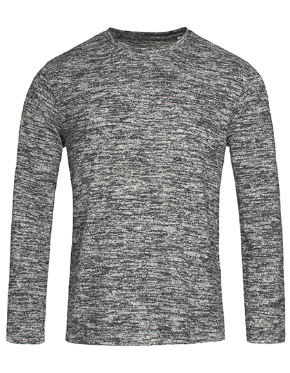 S9080 Knit Long Sleeve Sweater S / Dark Grey Melange
