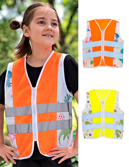 KX121K Children´s Safety Vest Action Dinosaurs CO² Neutral