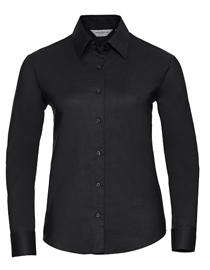 Z932F Ladies´ L/S Easy Care Oxford Shirt XS / Black