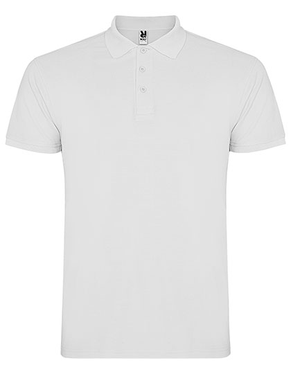 RY6638 Men´s Star Poloshirt S / White 01