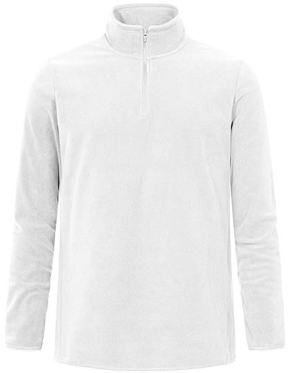 E7921 Men´s Recycled Fleece Troyer S / White