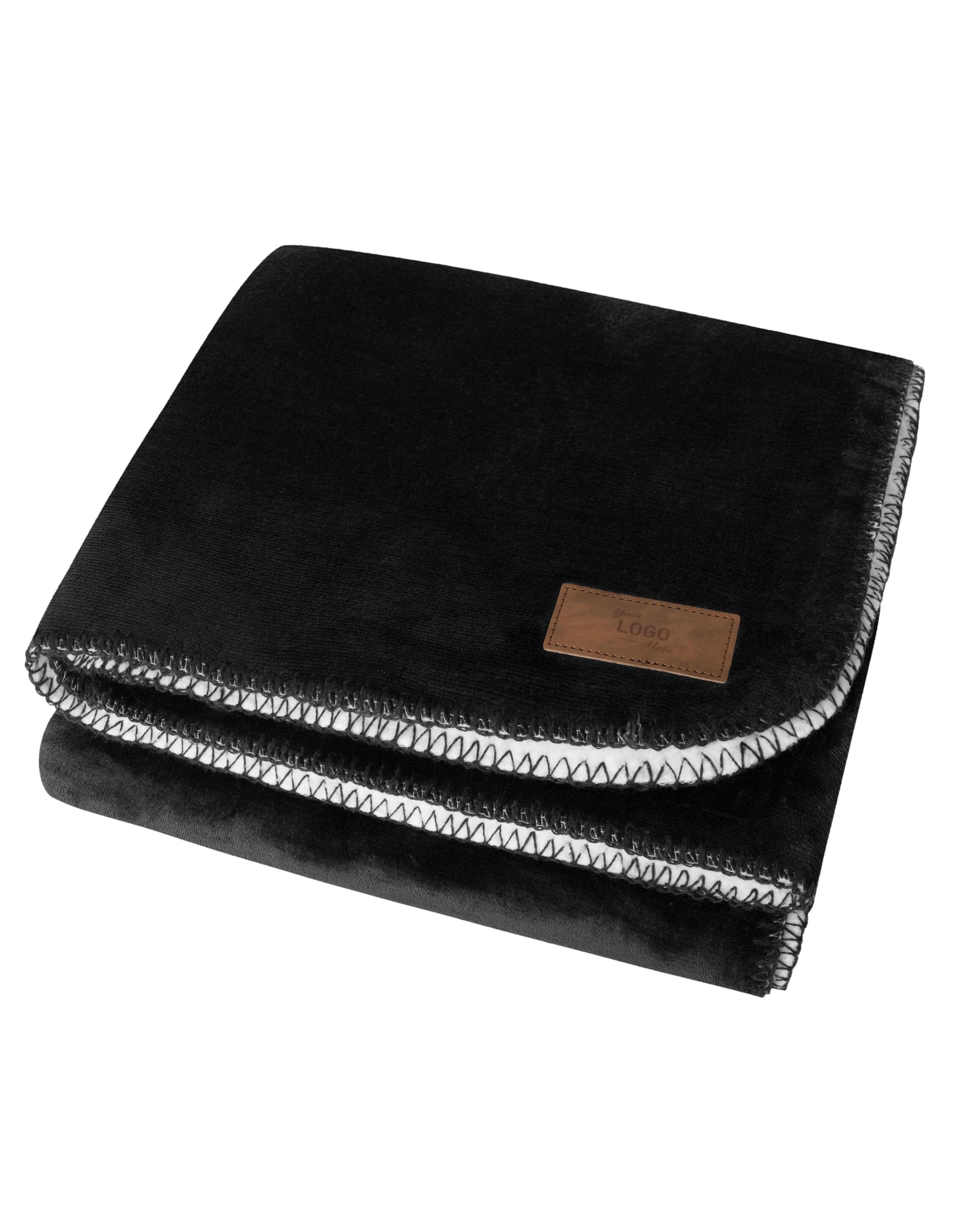 NT1566 Sherpa Fleece Decke 150 x 120 cm / Black/White