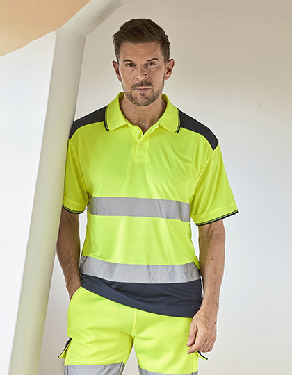 YK220 Hi-Vis Two-Tone Polo