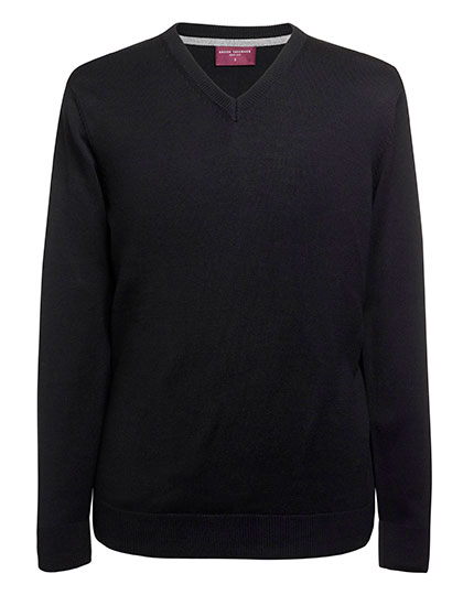 BR7818 Men´s V-Neck Jumper Boston L / Black
