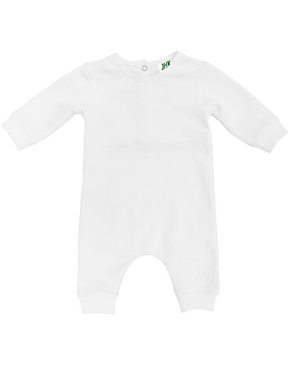 JHK325 Baby Playsuit Long Sleeve 3 months / White