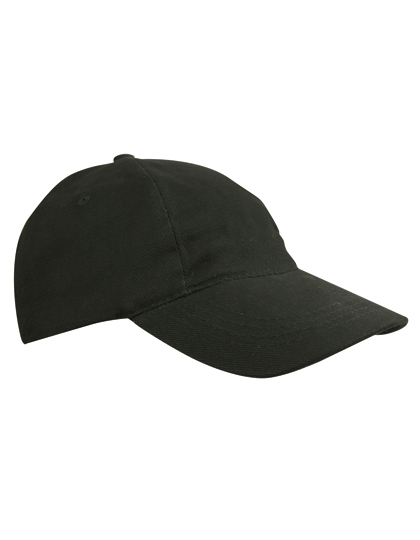 C1750 Kids´ Brushed Cap One Size / Black
