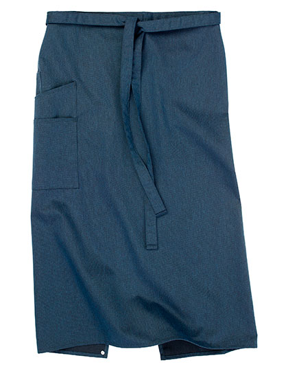 CGW1271 Bistro Apron Macerata 80 x 100 cm / Blue Melange