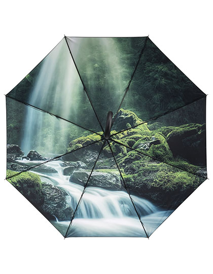 FA1193 AC-Stockschirm FARE® Impressions Ø 105 cm / Black/Waterfall