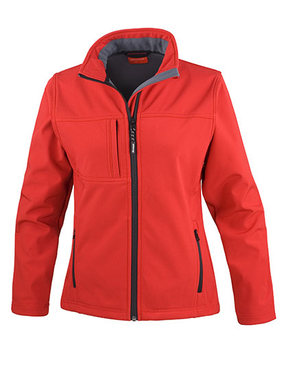 RT121F Women´s Recycled 3-Layer Classic Softshell Jacket XXL / Red