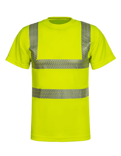 KX072 Hi-Vis Broken Reflective Premium T-Shirt Alhambra S / Signal Yellow