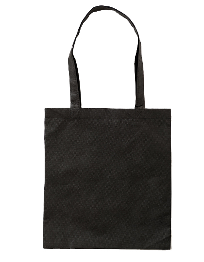 XT015 PP Shopper Bag Long Handles approx. 38 x 42 cm / Black