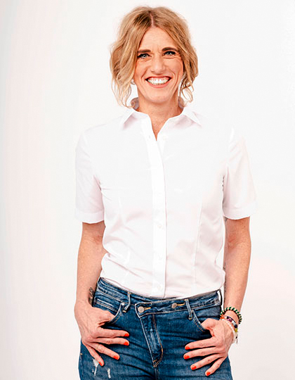 MV069012 Women´s Blouse Comfort Fit Short Sleeve