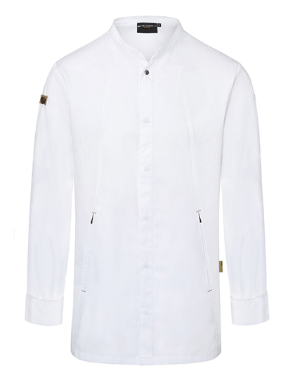 KY051 Kochjacke Green-Generation 46 / White