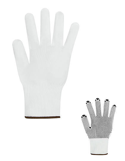 KX159 Finely Knitted Working Gloves Konya 9 / White/Black