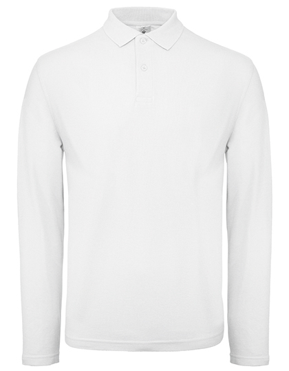 BCPUI12 Men´s Long Sleeve Polo ID.001 XS / White