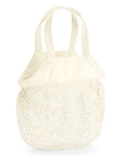 WM151 Organic Cotton Mini Mesh Grocery Bag 34 x 34 cm / Natural