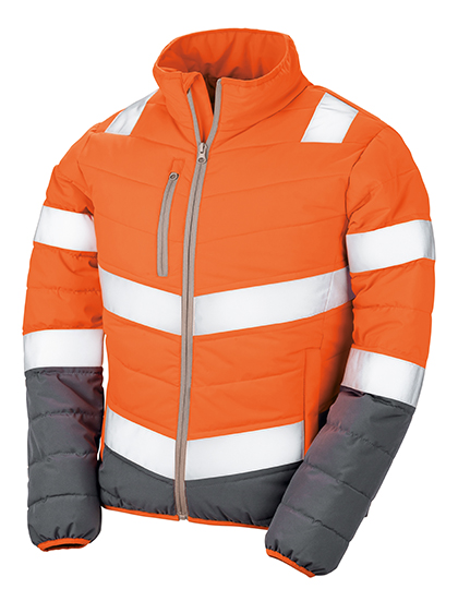RT325F Women´s Soft Padded Safety Jacket XL / Fluorescent Orange/Grey