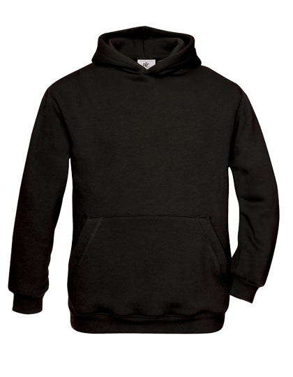 BCWK681 Kids´ Hooded Sweat 3/4 (98/104) / Black
