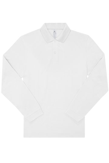 BCPU425 My Polo 180 Long Sleeve S / White