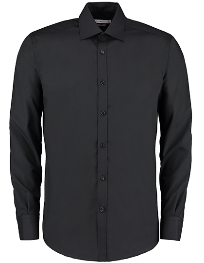 K192 Men´s Slim Fit Business Shirt Long Sleeve 36 (14) / Black