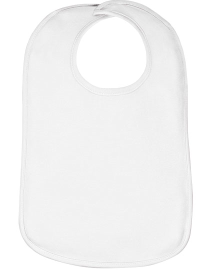X11001 Organic Baby Bib Olli 01 One Size / White