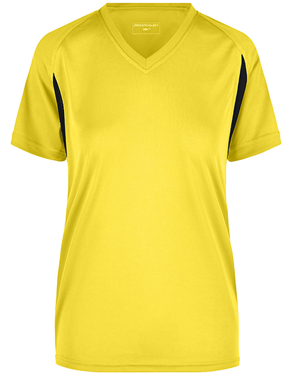JN316 Ladies´ Running-T XXL / Yellow/Black